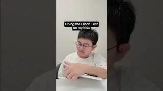 What does their reaction to the flinch test mean?#family #parenting ##fatherandson