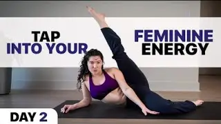 Feminine Energy Flow   Sensual Stretching for Mind Body Connection #usayoga #yogapostures #sports