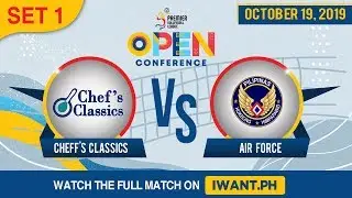 SET 1 | Chef's Classics vs. Air Force | Oct 19, 2019 #PVL2019(Watch the full game on iWant.ph)