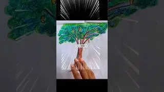 How TO Draw mango tree easy/mango tree drawing | Class 5 |#vairalshort #vairal #youtubeshorts