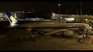 MSFS20 - INI A359 - Busy Night Arrival into Singapore (with ATC) - SIAV Group- VATSIM (SQ917)