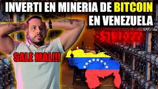 INVERTI EN MINERIA DE BITCOIN EN VENEZUELA Y ESTO FUE LO QUE SUCEDIO!!!