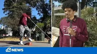 Blind San Francisco teen pursues professional skateboarding dream