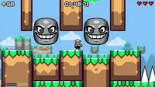 Mutant Mudds Deluxe - Deathless, Damageless, No Powerups (World 1)
