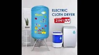 PowerPac Portable UV Electric clothes dryer with UV waterproof & PTC heater system (PPV636)