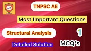 TNPSC AE - 2023/Most Important Questions/Structural Analysis/MCQ&rsquo;s - 1