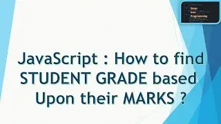 Program 9 : If Else : Find out the Student Grade : [HINDI LANGUAGE]