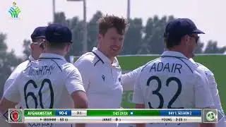 Ibrahim Zadran departed for 53 | Day 1 | One-Off Test Match | Ireland Tour of Afghanistan 2024 | ACB