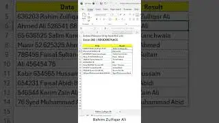 Extract Names from the List - Excel 365 - REGEXREPLACE #shorts