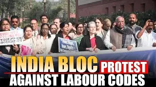 LIVE: Parliament Winter session | INDIA bloc protest against Labour Codes outside parliament