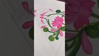 #lotus flower with triangle# class 10 #likeandsubcribe #viralvideo #drawing #art