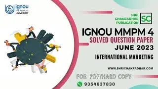 IGNOU MMPM 4 previous year Solved Question Paper (June 2023) | MMPM-004 | MBA | IGNOU Question Paper