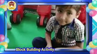 #Block buildingTake foam/wooden building blocks of different shapes and sizes from the preschool kit