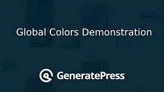 GeneratePress - Global Colors Demonstration