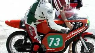 Harley Davidson Aermacchi 350 racer starting up