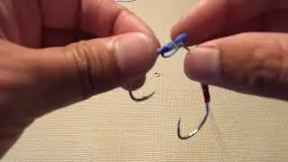 DIY Dressed Double Assist Hooks Without Tying Vise