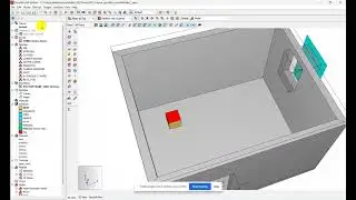 Small room with Sprinklers Project Session#4 by Pyrosim & FDS
