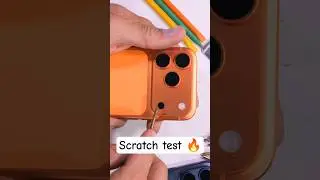 iPhone 17 Pro Cosmic Orange 🍊 | Scratch Test Durability Check | @Unwrap_wonders