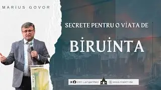 Marius Govor - Secrete pentru o viata de Biruinta | Predica | Elim Langenfeld