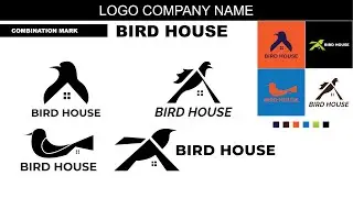 LOGO DESIGN PROCESS // BIRD HOUSE LOGO // COMBINATION MARK LOGO