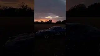 Happy holidays 🎄#christmas #corvette #sunset