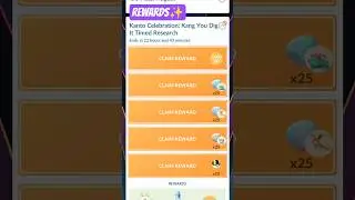 Kanto Celebration: Kang You Dig It Timed Research Rewards In#pokemongo#timedresearch#pokemongoshorts