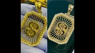 Forbidden Gatorade Cleaning (Gold Money Sign Pendant)