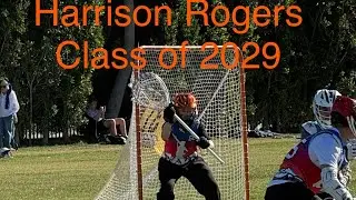 Harrison Rogers class of 2029. Late 2025 and early 2026  lacrosse goalie Highlights 