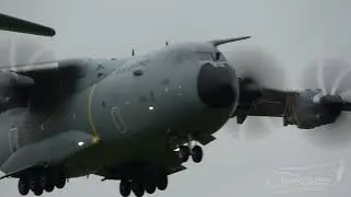 Heavy Military Transport Aircraft Landing | C-17 Globemaster | C-130J | A400M