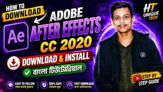 How To Downlod Adobe After Effects CC 2020 Bangla TuTorial Video HT Unique TecH
