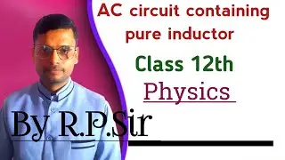 An alternating e.m.f. is applied across an inductor. Show that current lags behind by 90 degree 