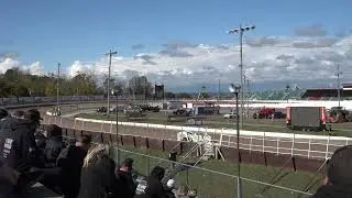 Mat Williamson hurts his 358 engine in Super DIRT Week practice Oct 8 2025