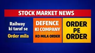 Defence company or Construction Company ko mile order pe | 6 Stocks News @IndianInvestorsHub.6 