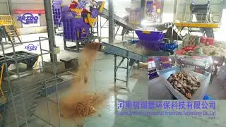 Coconut shell shredder