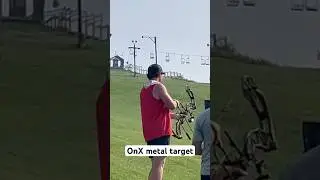 OnX metal target challenge at Bowfest 2025. #onx #archery #bowhunting