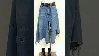 Идеи юбок из старых джинс. Ideas for denim skirts.
