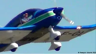 Robin DR400-160  F-GLDY takeoff from Millau-Larzac [LFCM]