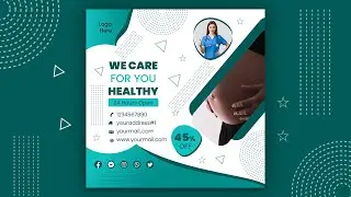 Social Media Post Design | Illustrator Tutorial | Hospital Banner Design | MICRO DESIGN