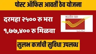 पोस्ट ऑफिस आवर्ती ठेव योजना | post office recurring deposit scheme 2025