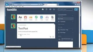 How to Post on Tumblr&reg; :Tutorial
