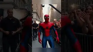 Spider man Movie Shooting #spiderman #milesmorales #spidermanintothespiderverse #postmalone #sunflow