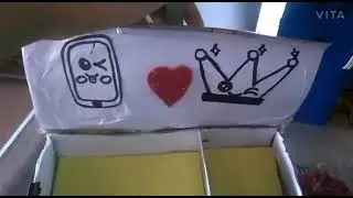A creative idea and tada a card board box and tabel manager