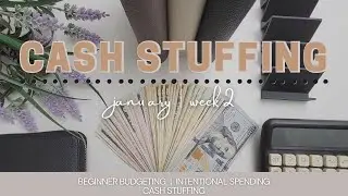 $$$ Cash Stuffing $320 Into Envelopes | January Week 2 | DEBT FREE JOURNEY