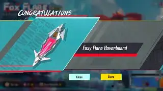 Got this Mythic Hover board from the first 10 UC crate in the Foxy Flare set 💀🥰 Pubg Mobile & Bgmi