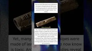 Ancient Romans and Lead Pipes: A Toxic Innovation ⚠️🏛️ #shorts