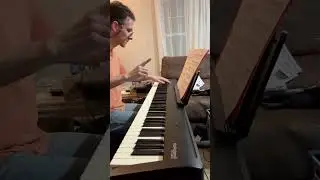 Learning piano @ 8mths: Bach's Will-Tempered Klavier, part 1 of 12, TWICE (piano, then cool synth!)