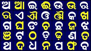 Odia Barnabodha || ଓଡିଆ ବର୍ଣ୍ଣମାଳା || Odia Alphabets || Animated Odia Barnamala || Odia letters