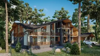 LUMION 10 REALISTIC RENDER #3 (Mountain Hotel) | Lumion 10 Tutorial
