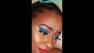 HolidayGlam Makeup Tutorial - BlueGlitterGlam  #GlitterSeries
