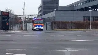 HLF 10 auf einsatzfahrt der Berufsfeuerwehr Heidelberg 